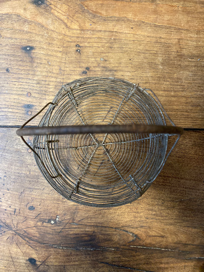 Vintage French Wire Egg Basket