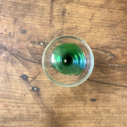 Vintage French Alsace Wine Glass – Green Stem