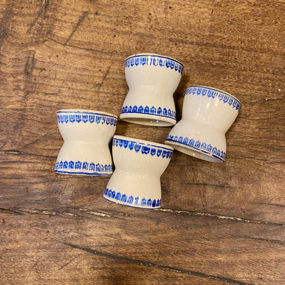 Vintage French Egg Cups – Set of 4