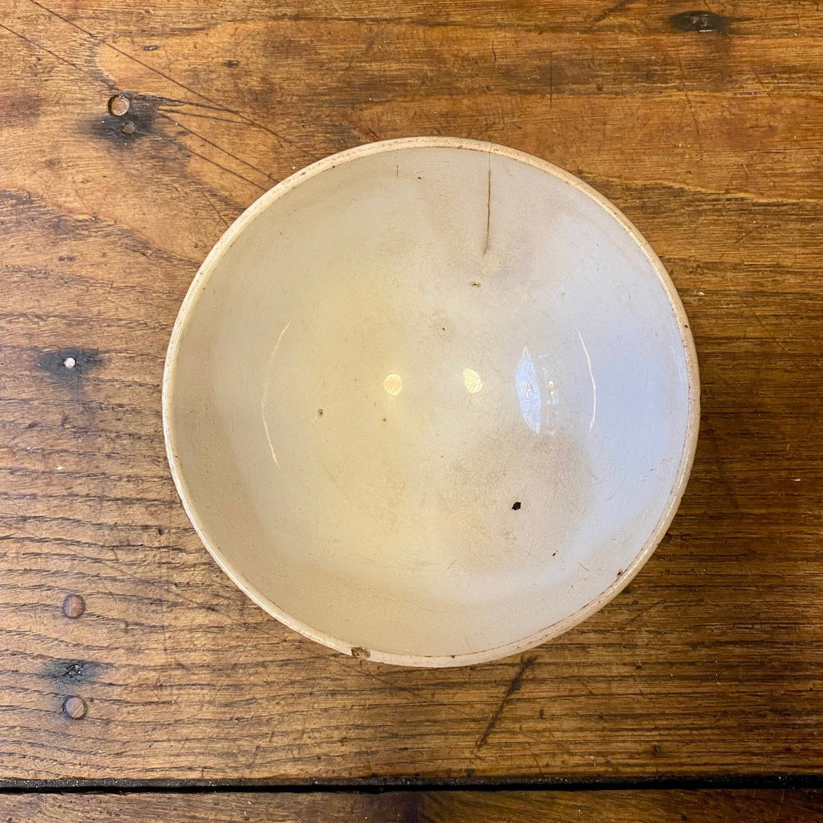 Vintage French Café au Lait Bowl – Cobalt Blue Motif