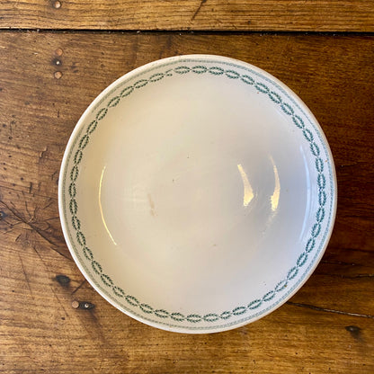 Vintage Sarreguemines Pedestal Dish – Nobilis Green