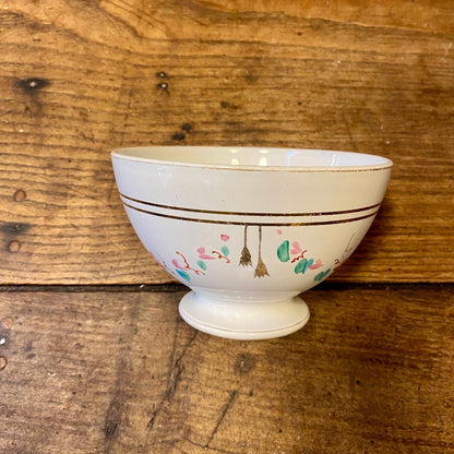 Vintage Lunéville Café au Lait Bowl – Floral Motif