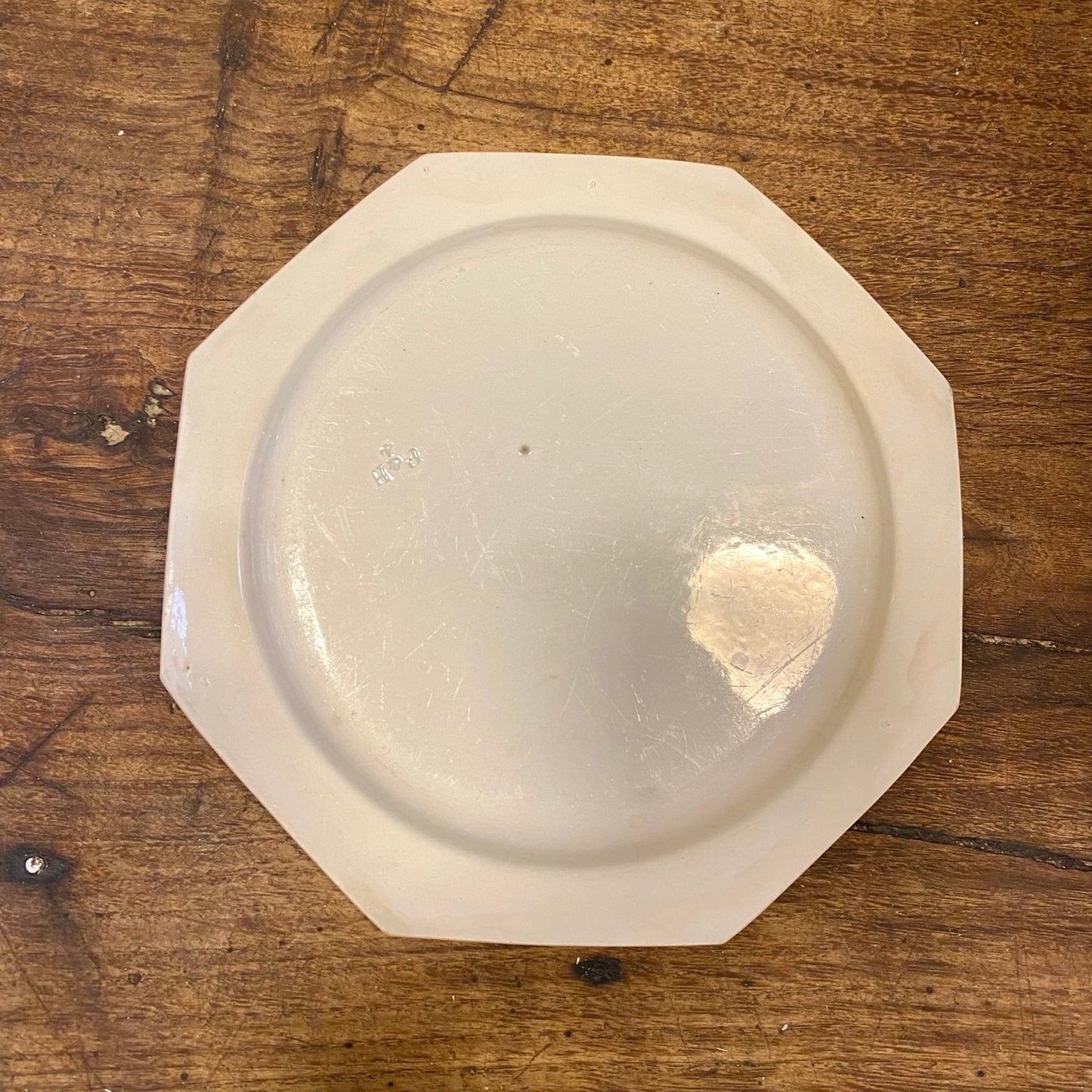 Creil & Montereau Pearled Dessert Plate – Antique French Porcelain