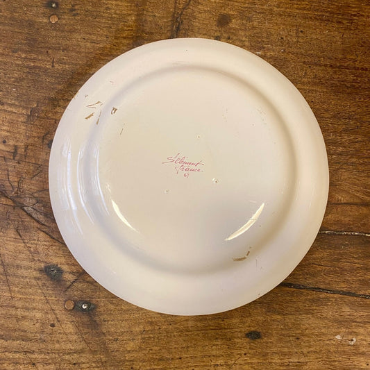 Vintage Serving Bowl – Woman & Floral Motif