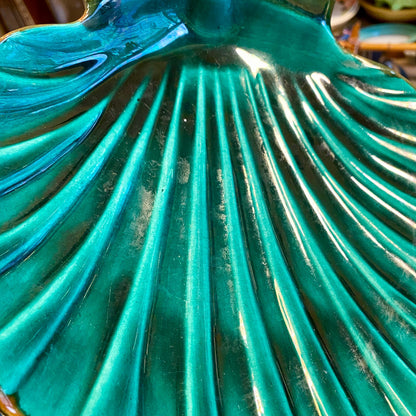 Pattern: Emerald Green French Vintage Shell Dish – Curiosité Göteborg | Fransk vintageinredning från Curiosité