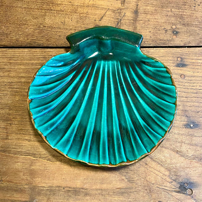 Pattern: Emerald Green French Vintage Shell Dish – Curiosité Göteborg | Fransk vintageinredning från Curiosité