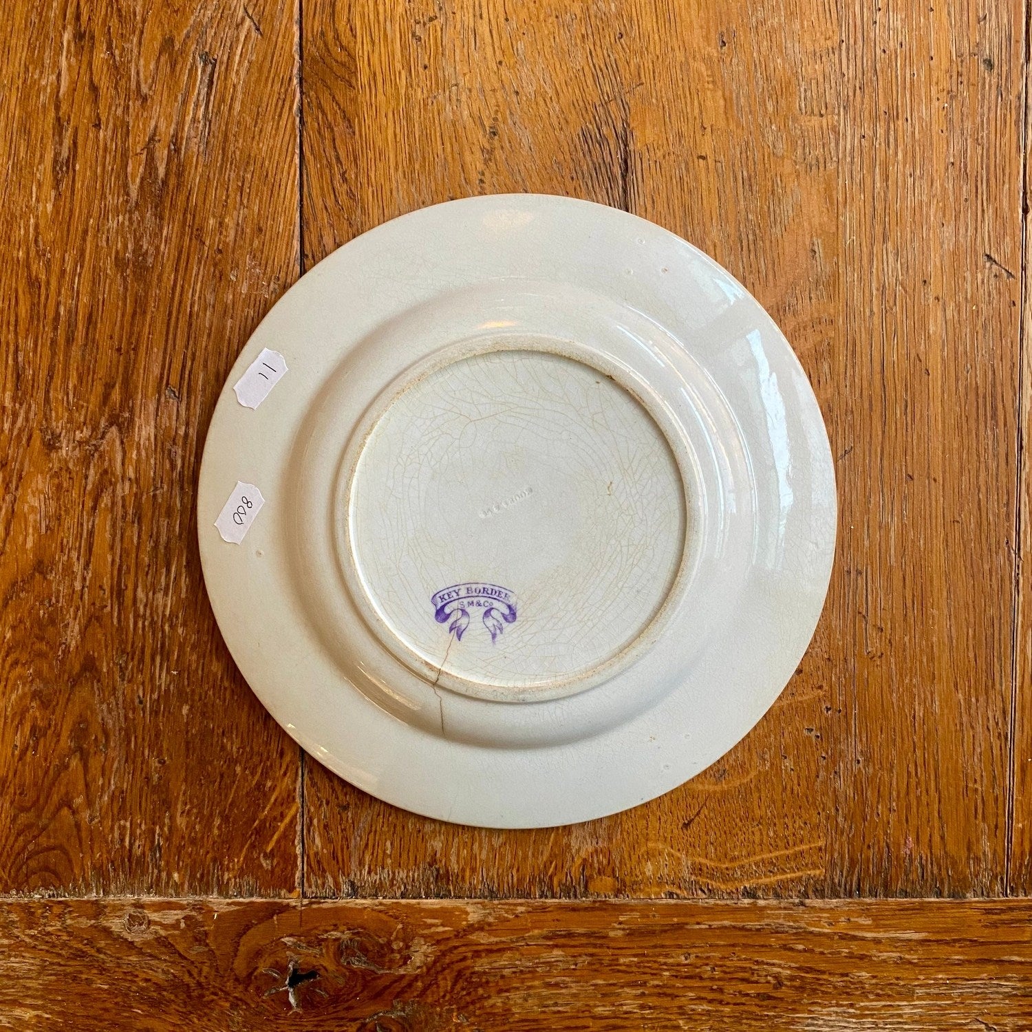 Pattern: English “Key Border” Plate Etruscan Vases – Mid-19th Century – Curiosité Göteborg | Fransk vintageinredning från Curiosité