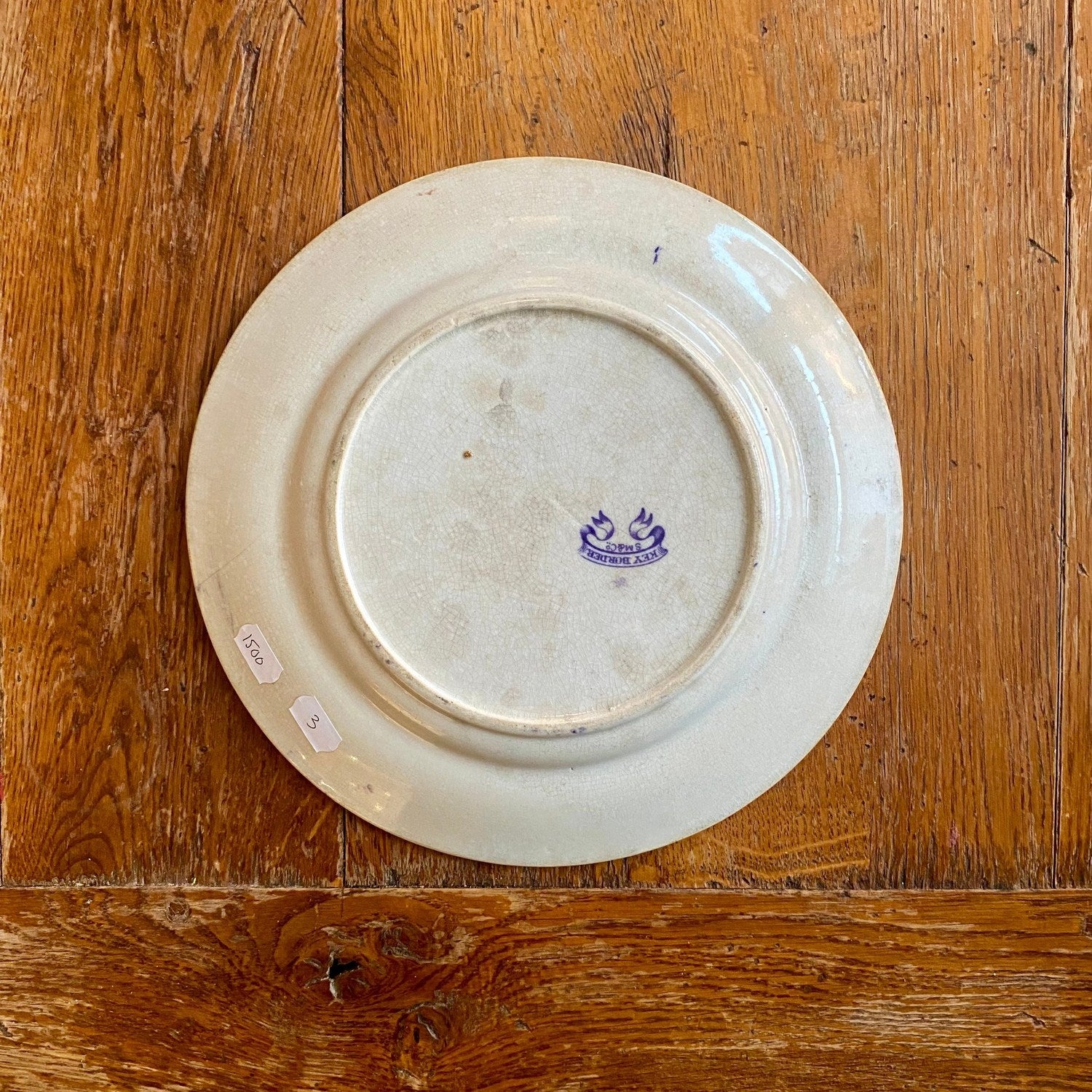 Pattern: English “Key Border” Plate Etruscan Vases – Mid-19th Century – Curiosité Göteborg | Fransk vintageinredning från Curiosité