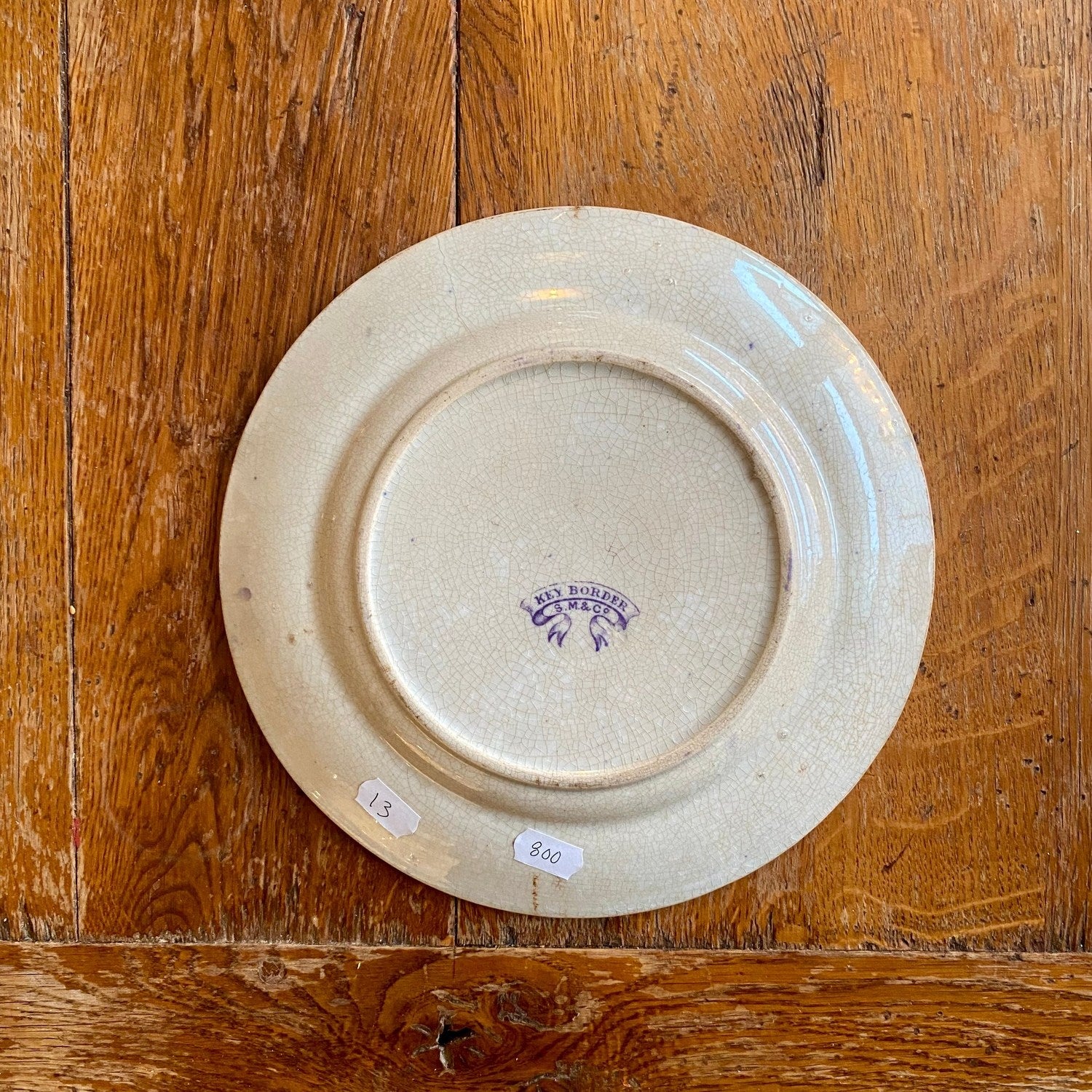 Pattern: English “Key Border” Plate Etruscan Vases – Mid-19th Century – Curiosité Göteborg | Fransk vintageinredning från Curiosité