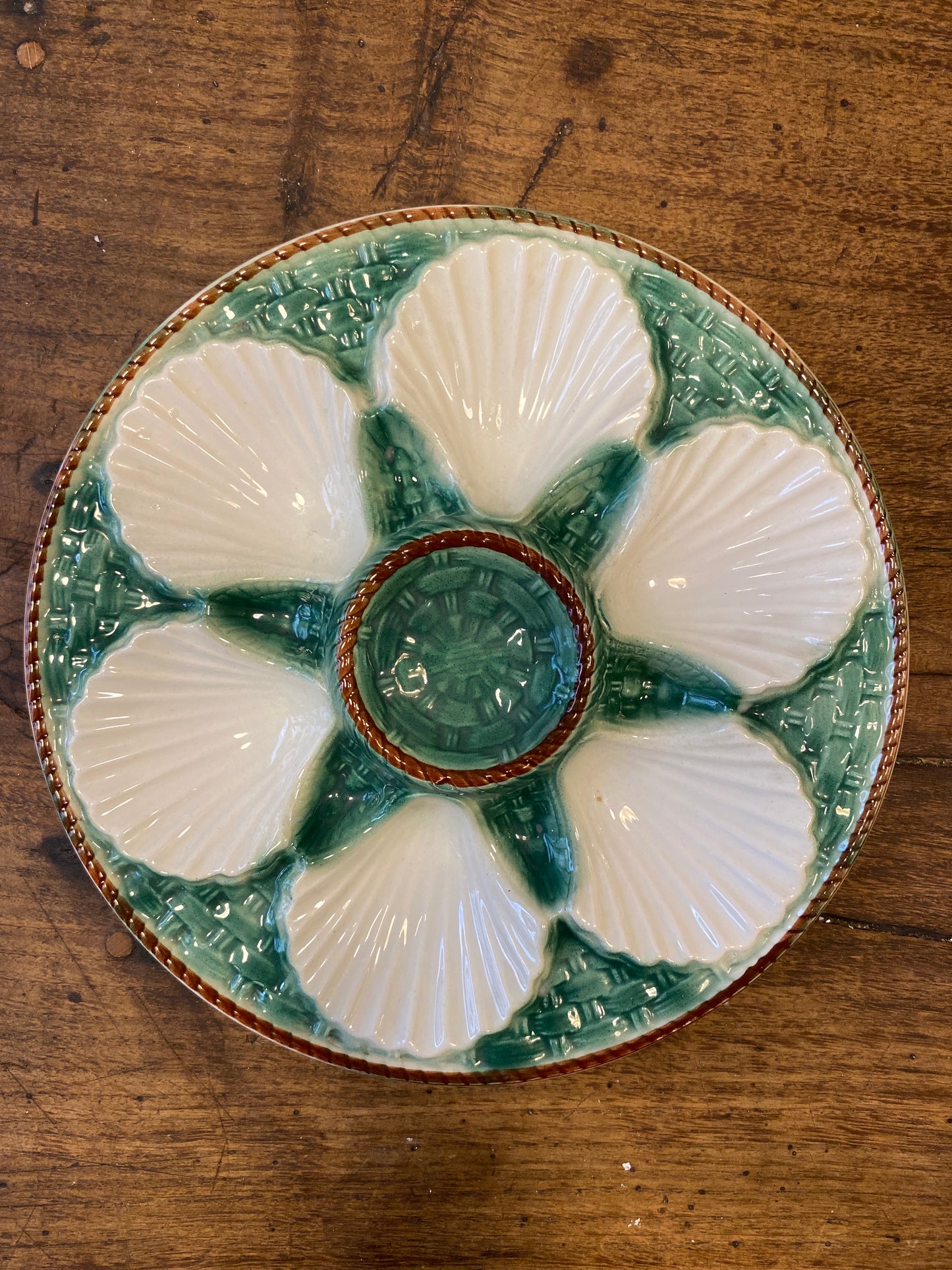 Vintage French Oyster Plate
