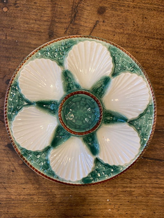 Vintage French Oyster Plate