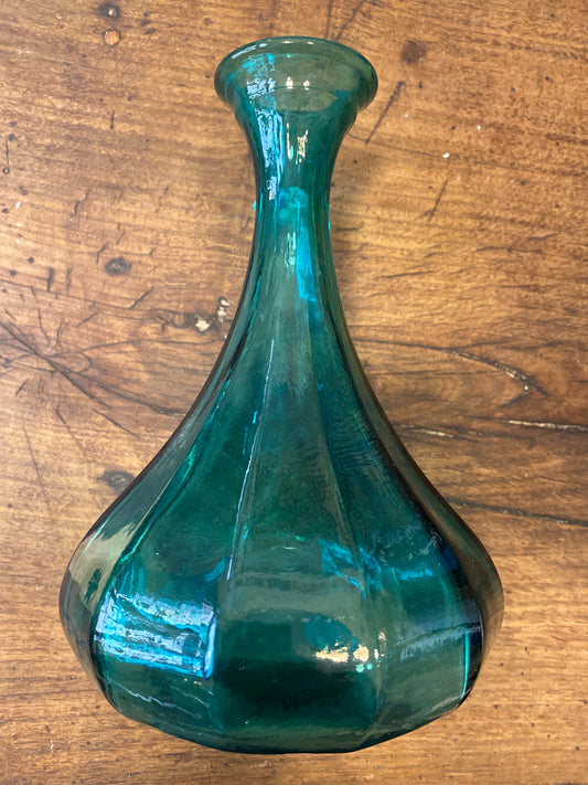 Emerald Green Glass Decanter