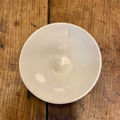 French vintage café au lait bowl – red floral