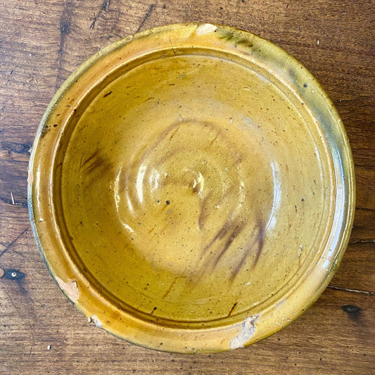 Vintage Provençal Glazed Bowl – 24 cm