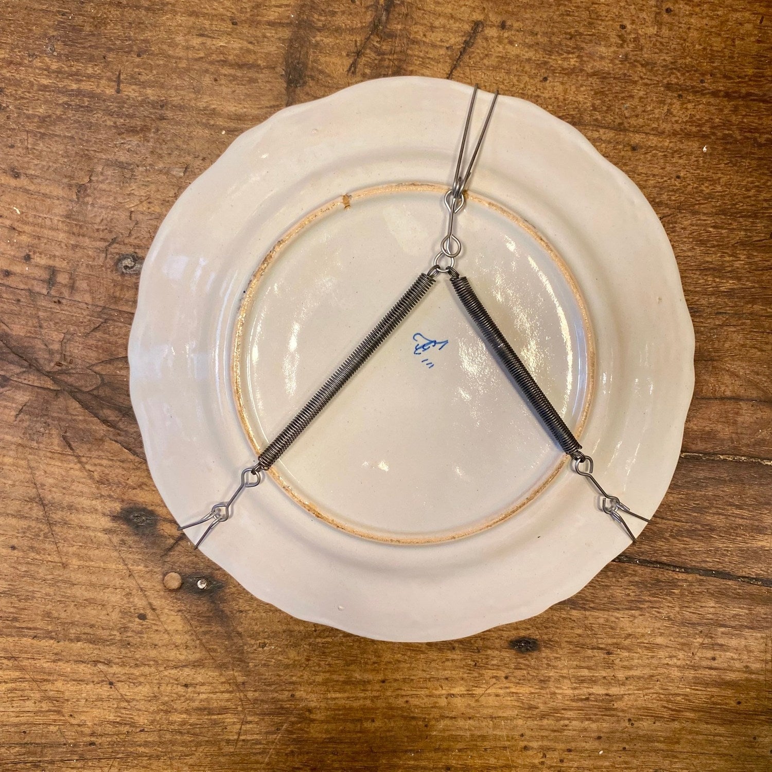 Vintage French Faïence Wall Plate