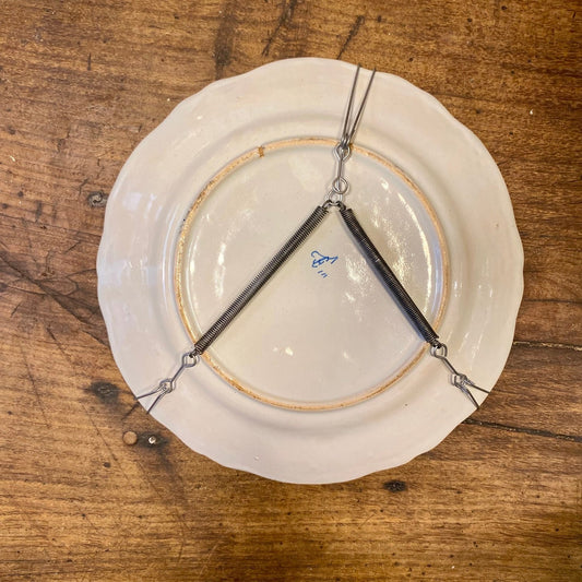 Vintage French Faïence Wall Plate