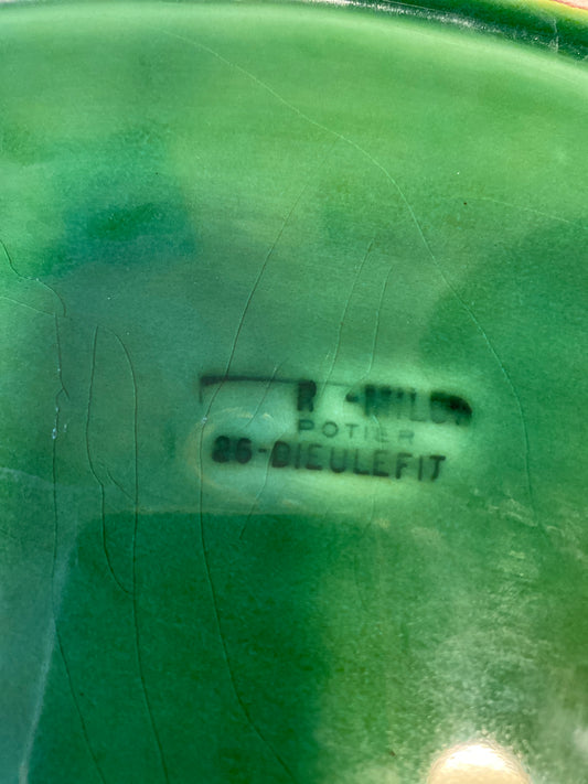 Green Platter by R. Hilch – Dieulefit