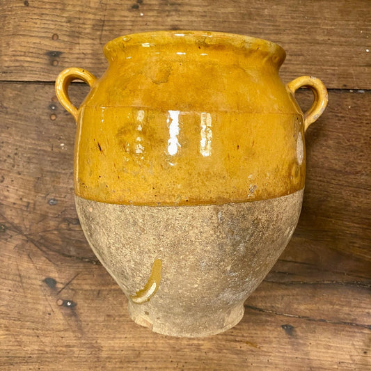 Pattern: French Antique Confit Pot – Ochre Glaze – Curiosité Göteborg | Fransk vintageinredning från Curiosité