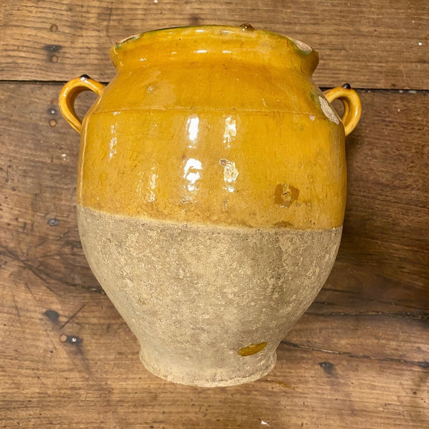 Pattern: French Antique Confit Pot – Ochre Glaze – Curiosité Göteborg | Fransk vintageinredning från Curiosité