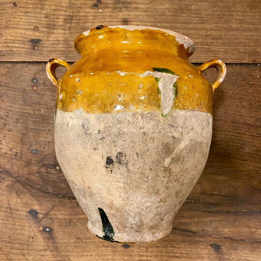 Pattern: French Antique Confit Pot – Ochre Glaze – Curiosité Göteborg | Fransk vintageinredning från Curiosité