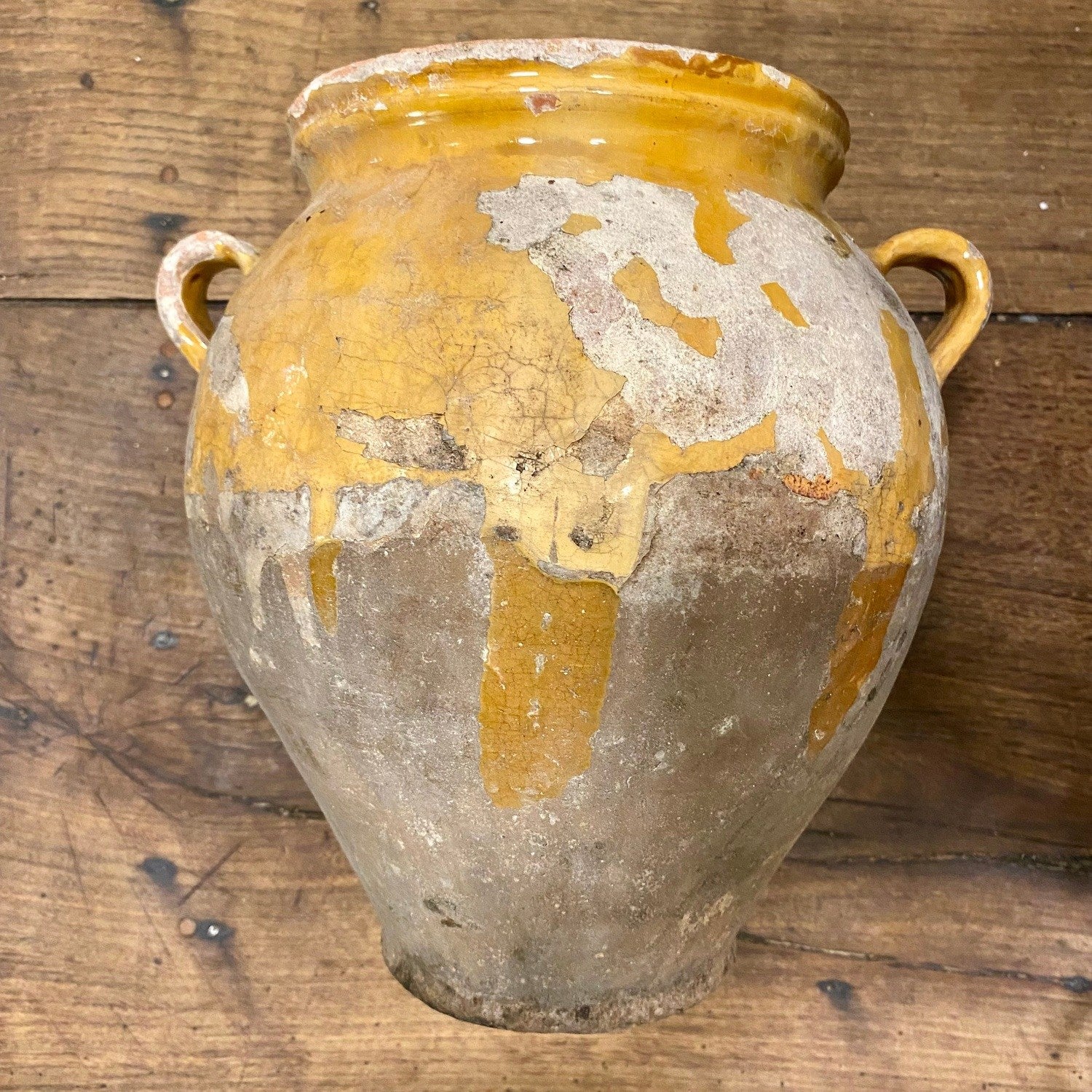 Pattern: French Antique Confit Pot – Ochre Glaze – Curiosité Göteborg | Fransk vintageinredning från Curiosité