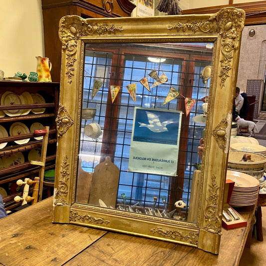 Pattern: French Antique Gilded Mirror – Ornate Louis-Philippe Style – Curiosité Göteborg | Fransk vintageinredning från Curiosité