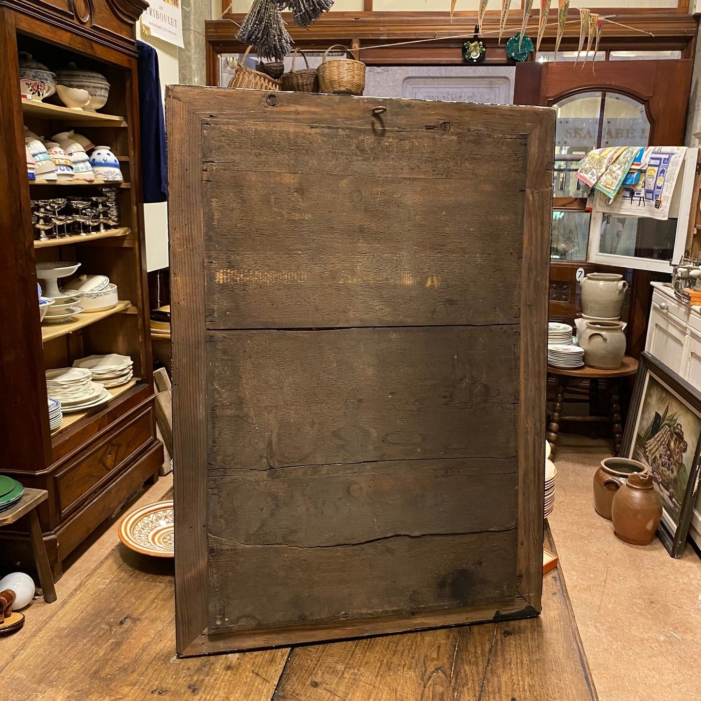 Pattern: French Antique Mirror – Black and Gilt Wooden Frame – Curiosité Göteborg | Fransk vintageinredning från Curiosité