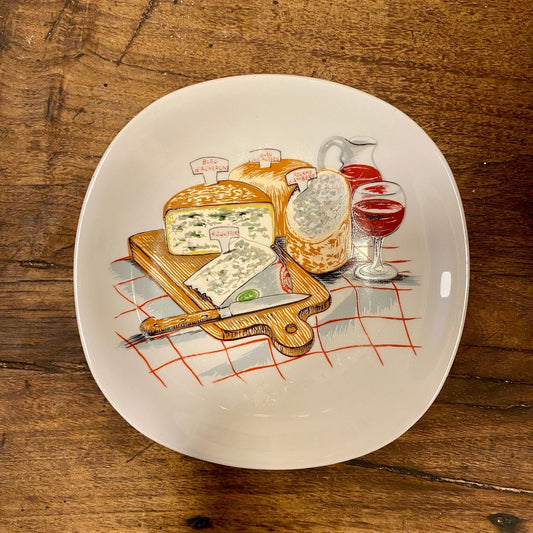 Pattern: French Cheese Plate – “Bleus de France” – Curiosité Göteborg | Fransk vintageinredning från Curiosité