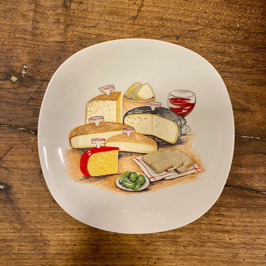 Pattern: French Cheese Plate – “Fromages de France” – Curiosité Göteborg | Fransk vintageinredning från Curiosité