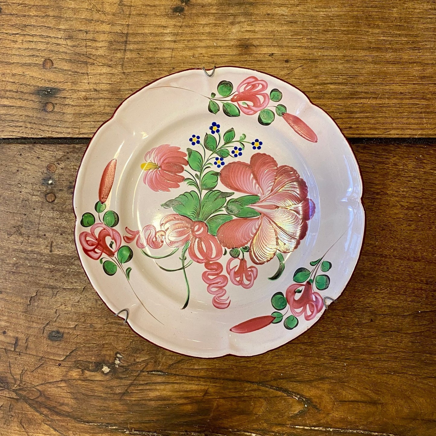 French Faience Wall Plate