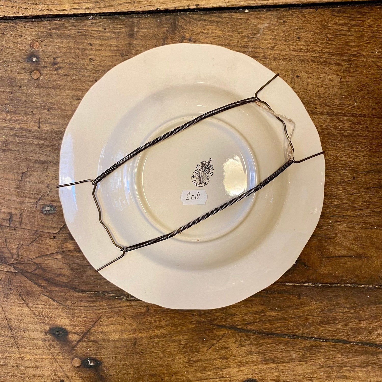 French Lunéville Faience Wall Plate