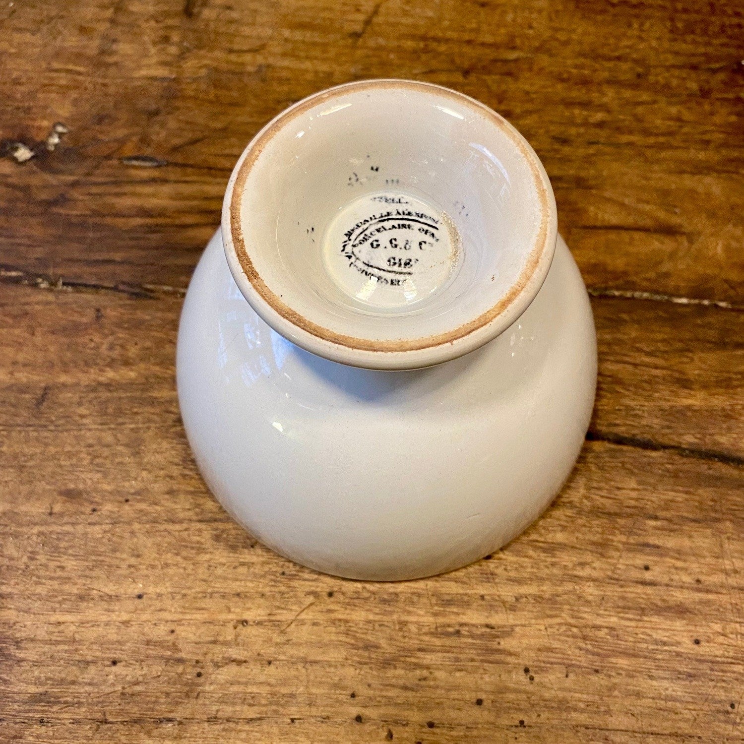 Pattern: French Vintage Café au Lait Bowl – G.G. & Cie, Ivory Glaze – Curiosité Göteborg | Fransk vintageinredning från Curiosité