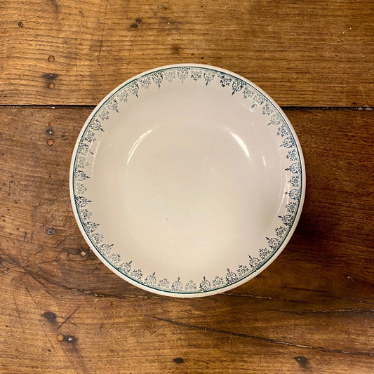 Pattern: French Vintage Compote Dish – Blue Border Pattern – Curiosité Göteborg | Fransk vintageinredning från Curiosité