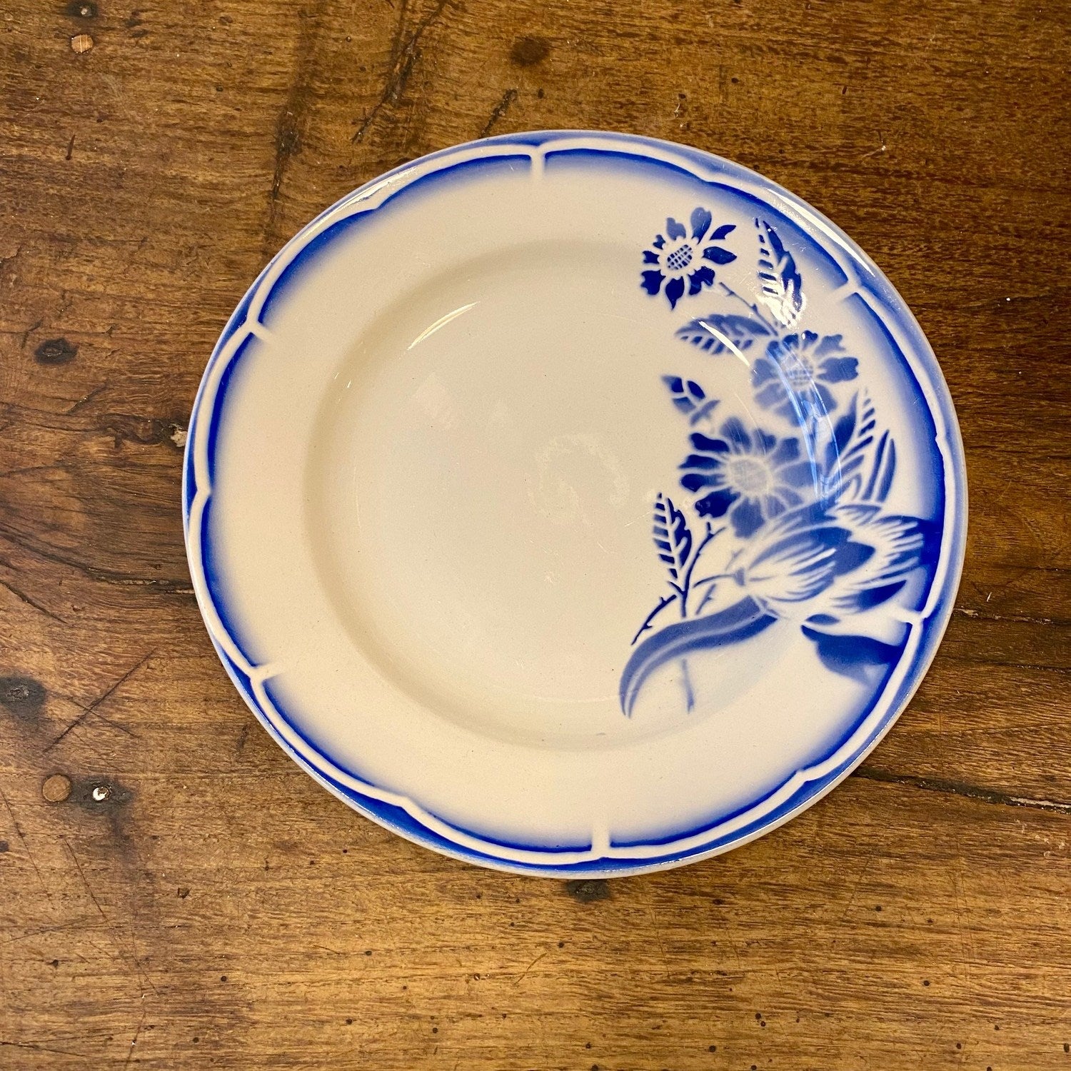 Pattern: French Vintage Dinner Plate – Sarreguemines – Curiosité Göteborg | Fransk vintageinredning från Curiosité