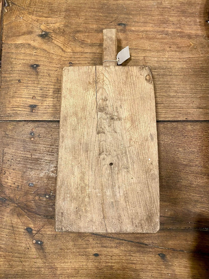 French Vintage Large Wooden Cutting Board – Hand-Carved Butcher’s Board