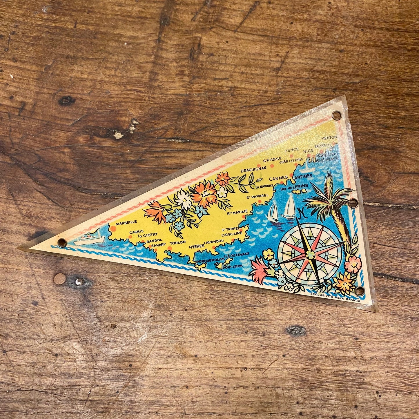 Vintage Côte d’Azur Pennant