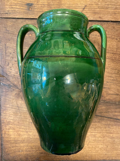 Pattern: Green Glazed Jar, Ceramiche Nicola Fasano – Curiosité Göteborg | Fransk vintageinredning från Curiosité