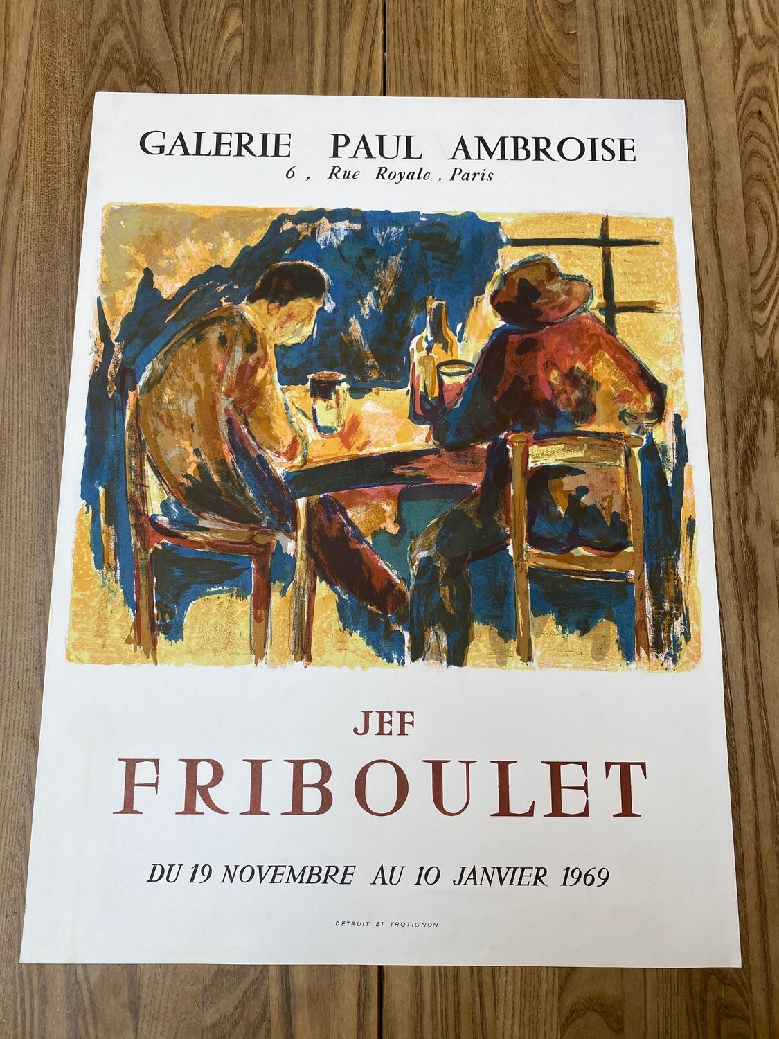 Pattern: Jef Friboulet – Galerie Paul Ambroise, 1969 – Curiosité Göteborg | Fransk vintageinredning från Curiosité