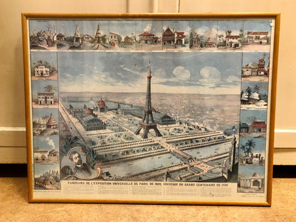Pattern: Panorama de l’Exposition Universelle de Paris 1889 – Curiosité Göteborg | Fransk vintageinredning från Curiosité