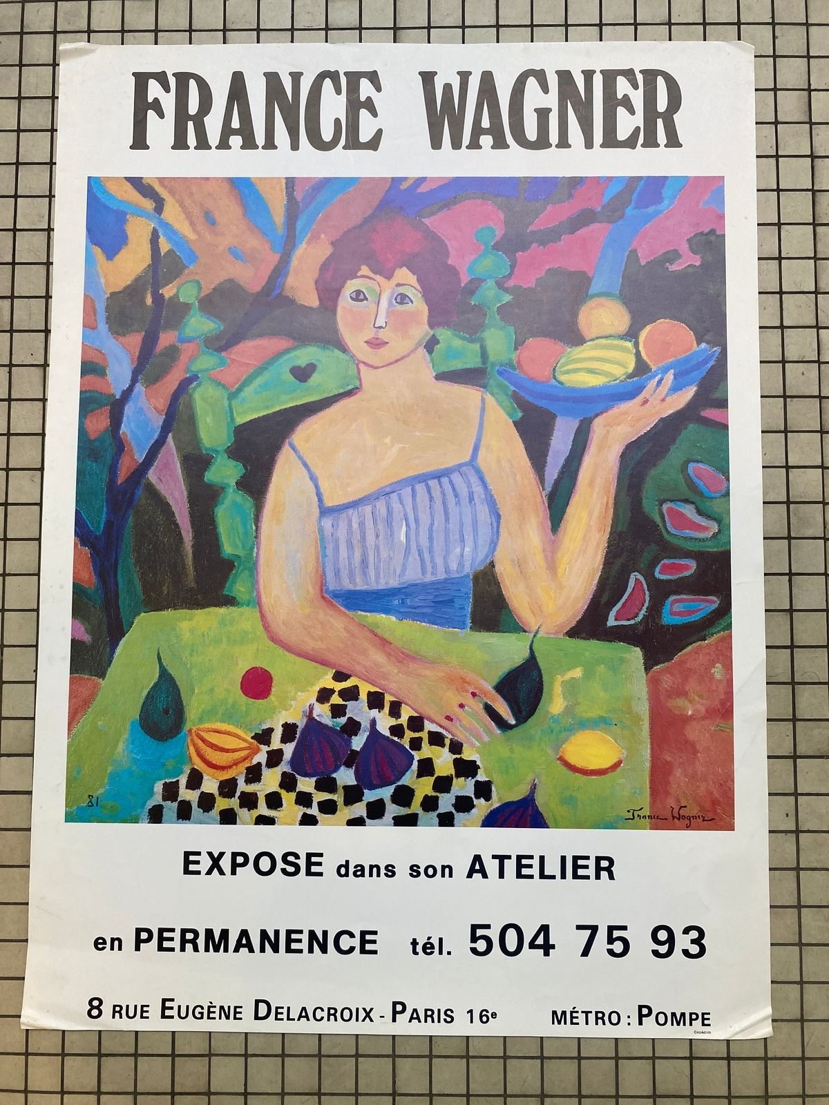 Colorful poster France Wagner. 