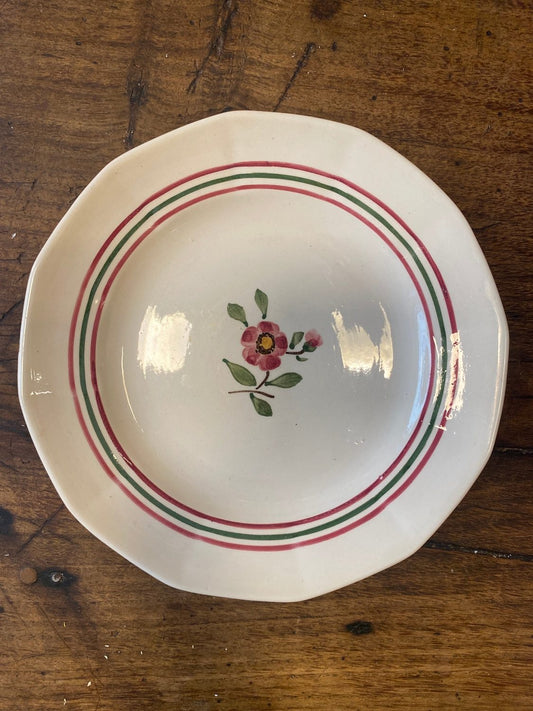 Pattern: Sarreguemines “Armelle” starter plate – Curiosité Göteborg | Fransk vintageinredning från Curiosité