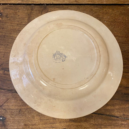 Pattern: Vintage French Blue & White Faience Serving Plate – Curiosité Göteborg | Fransk vintageinredning från Curiosité