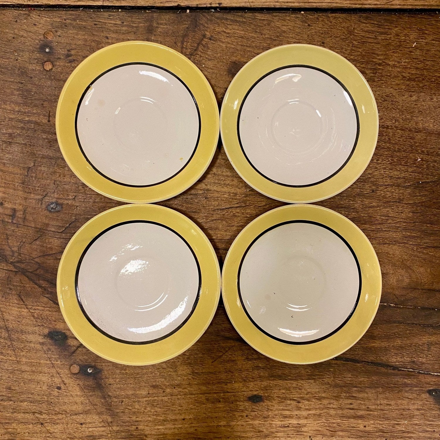 Pattern: Vintage French Digoin Cup & Saucer Set – Yellow – Curiosité Göteborg | Fransk vintageinredning från Curiosité