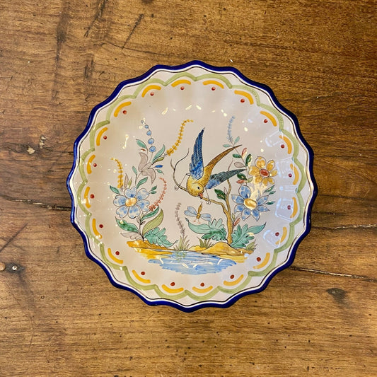 Pattern: Vintage French Faience Wall Plate by A. Montagnon – Curiosité Göteborg | Fransk vintageinredning från Curiosité