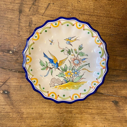 Vintage French Faience Wall Plate by A. Montagnon
