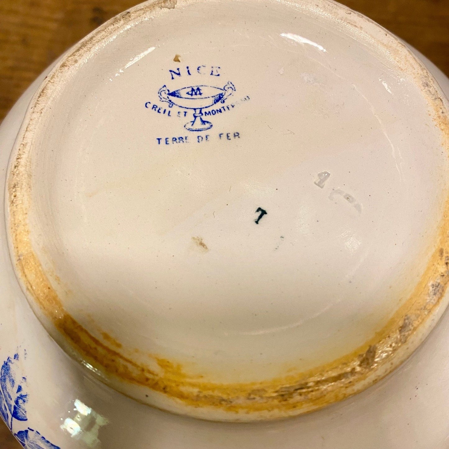 Pattern: Vintage French Jug “Nice” – Creil et Montereau, Terre de Fer – Curiosité Göteborg | Fransk vintageinredning från Curiosité