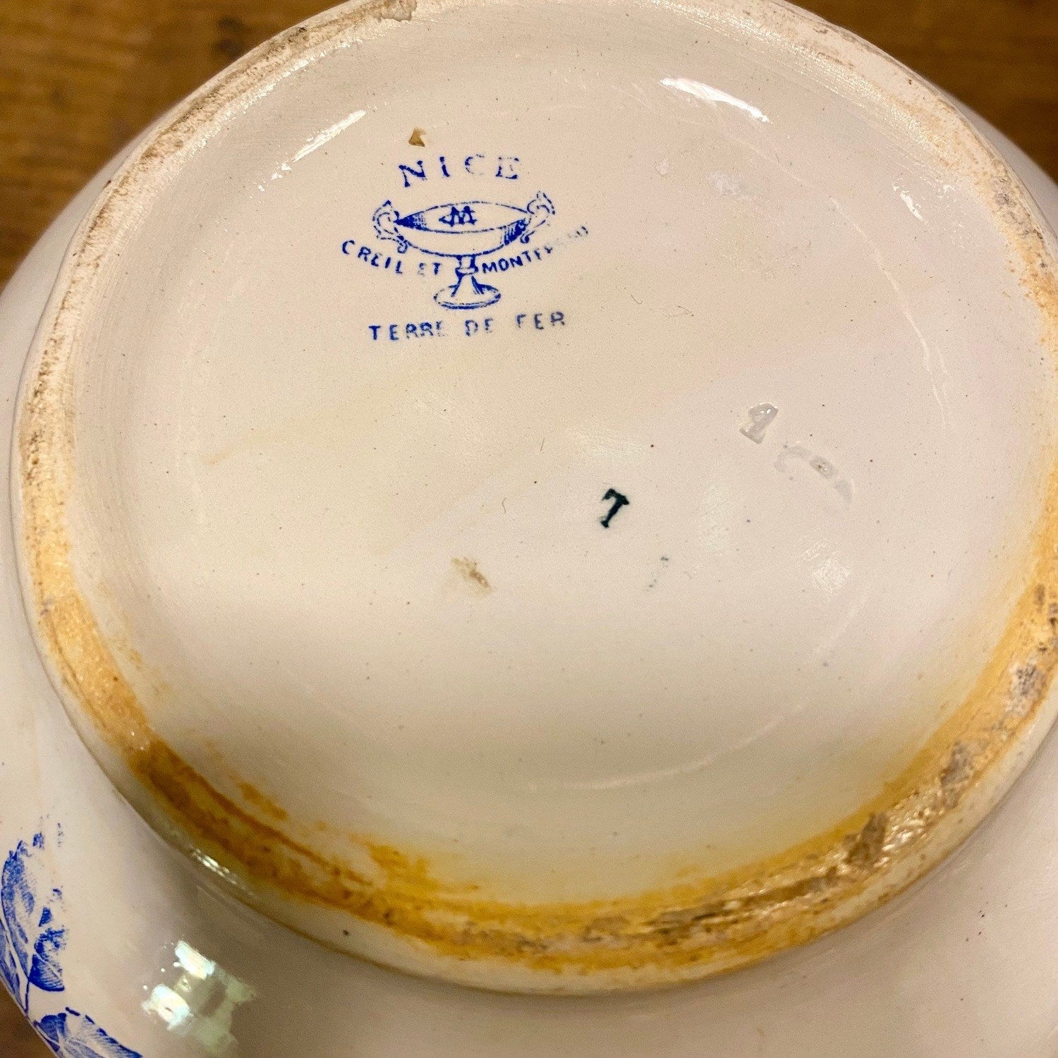 Pattern: Vintage French Jug “Nice” – Creil et Montereau, Terre de Fer – Curiosité Göteborg | Fransk vintageinredning från Curiosité