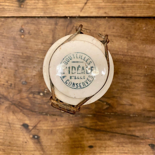 Pattern: Vintage French “L’Idéale” Glass Bottle – Curiosité Göteborg | Fransk vintageinredning från Curiosité