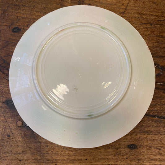 Pattern: Vintage French Majolica Rose Plate – Curiosité Göteborg | Fransk vintageinredning från Curiosité
