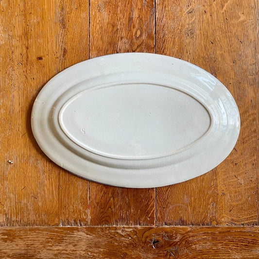 Pattern: Vintage French Oval Platter – Blue Transferware – Curiosité Göteborg | Fransk vintageinredning från Curiosité